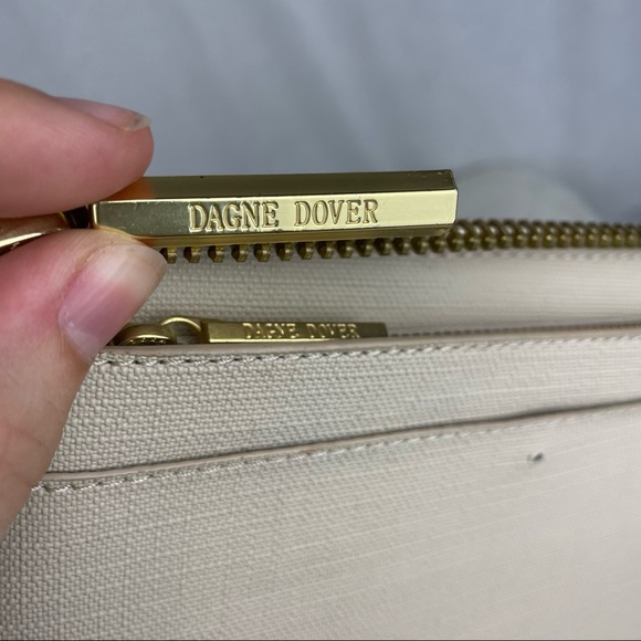 Dagne Dover Original Convertible Clutch Wallet with Shoulder Chain - Linen - Picture 5 of 16